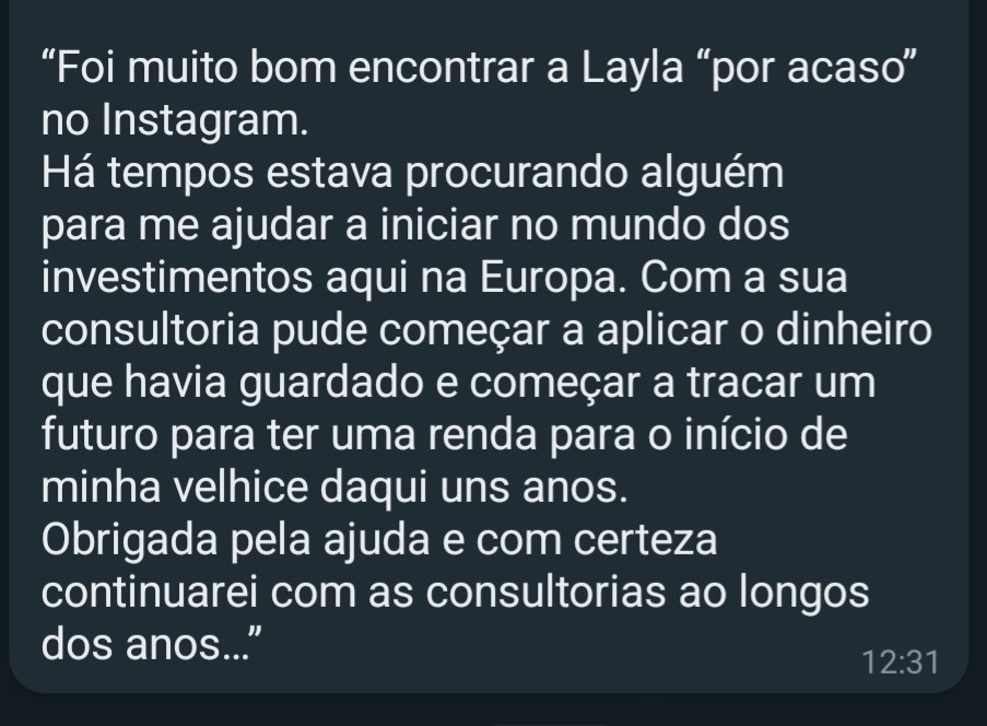 Depoimento de cliente 1